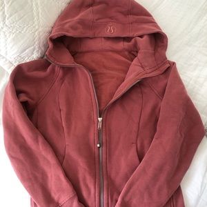 Lululemon Rose Scuba Full-zip Hoodie Sweatshirt, Size 6